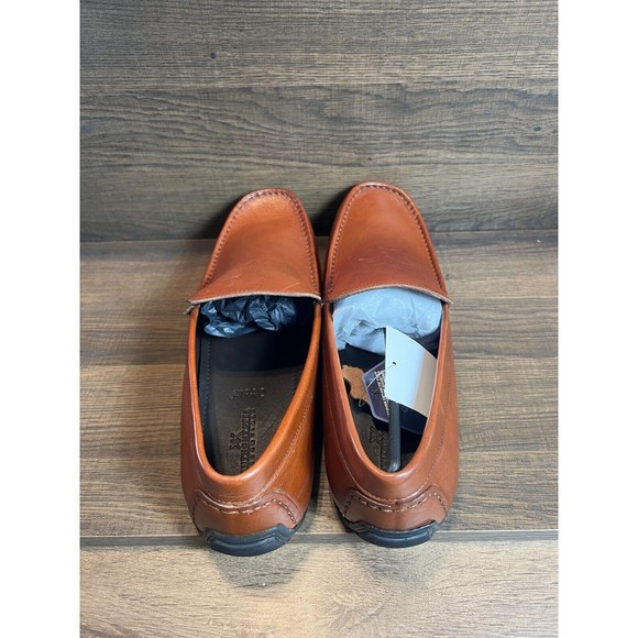 Anthony Veer Cleveland Driver Slip On Loafer Saddle Tan 14D NWB - Picture 3 of 10